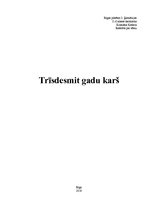 Referāts 'Trīsdesmitgadu karš', 1.