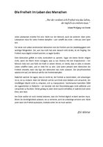 Eseja 'Die Freiheit im Leben des Menschen', 1.