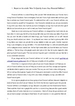 Eseja 'Reports on the Articles about Finances', 1.