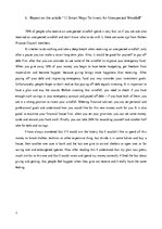 Eseja 'Reports on the Articles about Finances', 7.