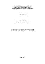 Referāts 'Eiropas Savienības trīs pīlāri', 1.