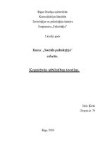 Referāts 'Kognitīvās atbilstības teorijas', 1.