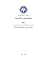 Eseja 'Attīstības palīdzība - kādai tai jābūt?', 1.