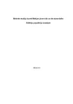 Referāts 'Antropogēnās ietekmes rezultātā zīdītāju populācijas Baltijas jūrā samazinās', 1.