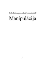 Referāts 'Manipulācija', 1.
