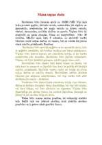 Eseja 'Mana sapņu skola', 1.