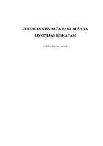 Referāts 'Jersikas Visvalža pakļaušna Livonijas bīskapam', 1.