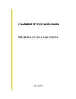 Referāts 'Diktatūra 20. un 21.gs. Eiropā', 1.