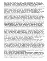 Eseja 'Communication with the Opposite Sex', 1.