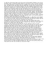 Eseja 'Colonization of America', 1.