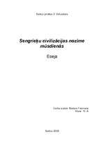 Eseja 'Sengrieķu civilizācijas nozīme mūsdienās', 1.