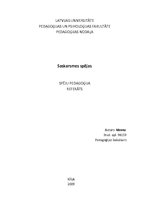 Referāts 'Spēju pedagoģija. Saskarsmes spējas', 1.