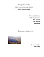 Konspekts 'Durbes ezera piesārņojums', 1.