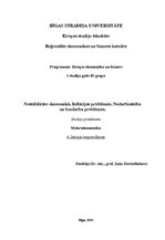 Konspekts 'Nestabilitāte ekonomikā. Inflācijas problēmas. Nodarbinātība un bezdarba problēm', 1.