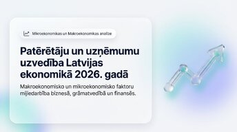 Prezentācija 'Patērētāju un uzņēmumu uzvedība Latvijas ekonomikā 2026. gadā', 1.
