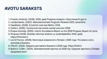 Prezentācija 'Patērētāju un uzņēmumu uzvedība Latvijas ekonomikā 2026. gadā', 15.
