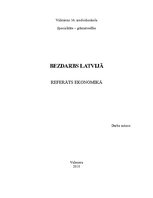 Referāts 'Bezdarbs Latvijā', 1.