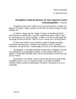 Eseja 'Draudzībai ir jābūt kā dāvanai', 1.