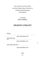 Prakses atskaite 'Prakses atskaite viesmīlībā "Hotel Jūrmala Spa"', 1.