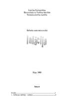 Referāts 'Inflācija', 1.