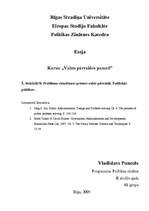 Konspekts 'Problēmu risināšanas process valsts pārvaldē. Publiskās politikas', 1.
