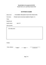 Referāts 'Решение задачи оптимизации перевозок', 1.