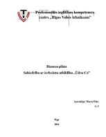 Biznesa plāns 'Autoserviss', 1.