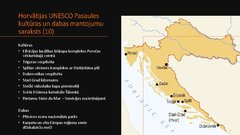 Prezentācija 'Horvātijas UNESCO Pasaules mantojuma sarakstā iekļautie kultūras mantojuma objek', 10.
