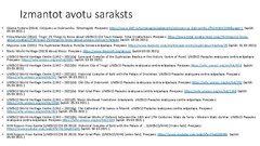 Prezentācija 'Horvātijas UNESCO Pasaules mantojuma sarakstā iekļautie kultūras mantojuma objek', 31.