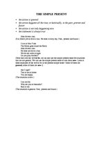 Konspekts 'Present Tenses, Past Tenses and Future Tenses', 1.