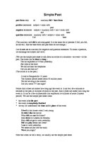 Konspekts 'Present Tenses, Past Tenses and Future Tenses', 5.