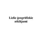 Referāts 'Lielie ģeogrāfiskie atklājumi', 1.