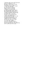 Eseja 'A promise To My Love', 1.