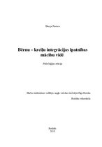 Referāts 'Bērnu kreiļu integrācijas īpatnības mācību vidē', 1.