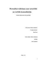 Referāts 'Verbālā saskarsme', 1.