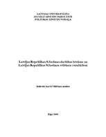 Referāts 'Vēlēšanu analīze', 1.