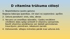 Prezentācija 'D vitamīna veidošanās organismā', 11.