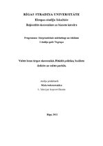 Konspekts 'Valsts loma tirgus ekonomikā. Fiskālā politika, budžeta deficīts un valsts parād', 1.