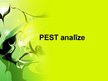 Prezentācija 'PEST analīze', 1.