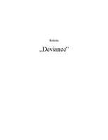 Referāts 'Deviance', 1.