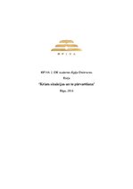 Eseja 'Krīzes situācijas un to pārvarēšana', 1.