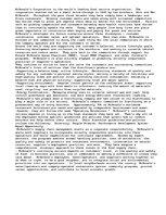 Eseja 'McDonalds: Hamburgers or Service?', 1.