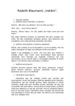 Konspekts 'Rūdolfa Blaumaņa noveles "Indrāni" analīze', 1.