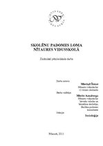 Referāts 'Skolēnu padomes loma skolā', 1.