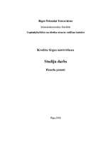 Referāts 'Kredītu tirgus novērtēšana', 1.