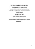 Referāts 'Mārketinga plāna izstrāde izsmidzināmajai silikona aizsargplēvei', 1.