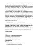 Diplomdarbs 'Skolotāja un skolēna sadarbība Annas Brigaderes pasaku lugas "Sprīdītis" apguves', 74.