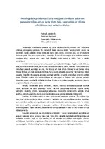 Eseja 'Mitoloģiskie priekšstati ļāva senajam cilvēkam sakārtot pasaules telpu', 1.