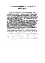 Eseja 'Teātra nozīme Senajā Grieķijā un mūsdienās', 1.