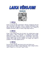 Konspekts 'Nedzīvā daba. Sniegs', 1.